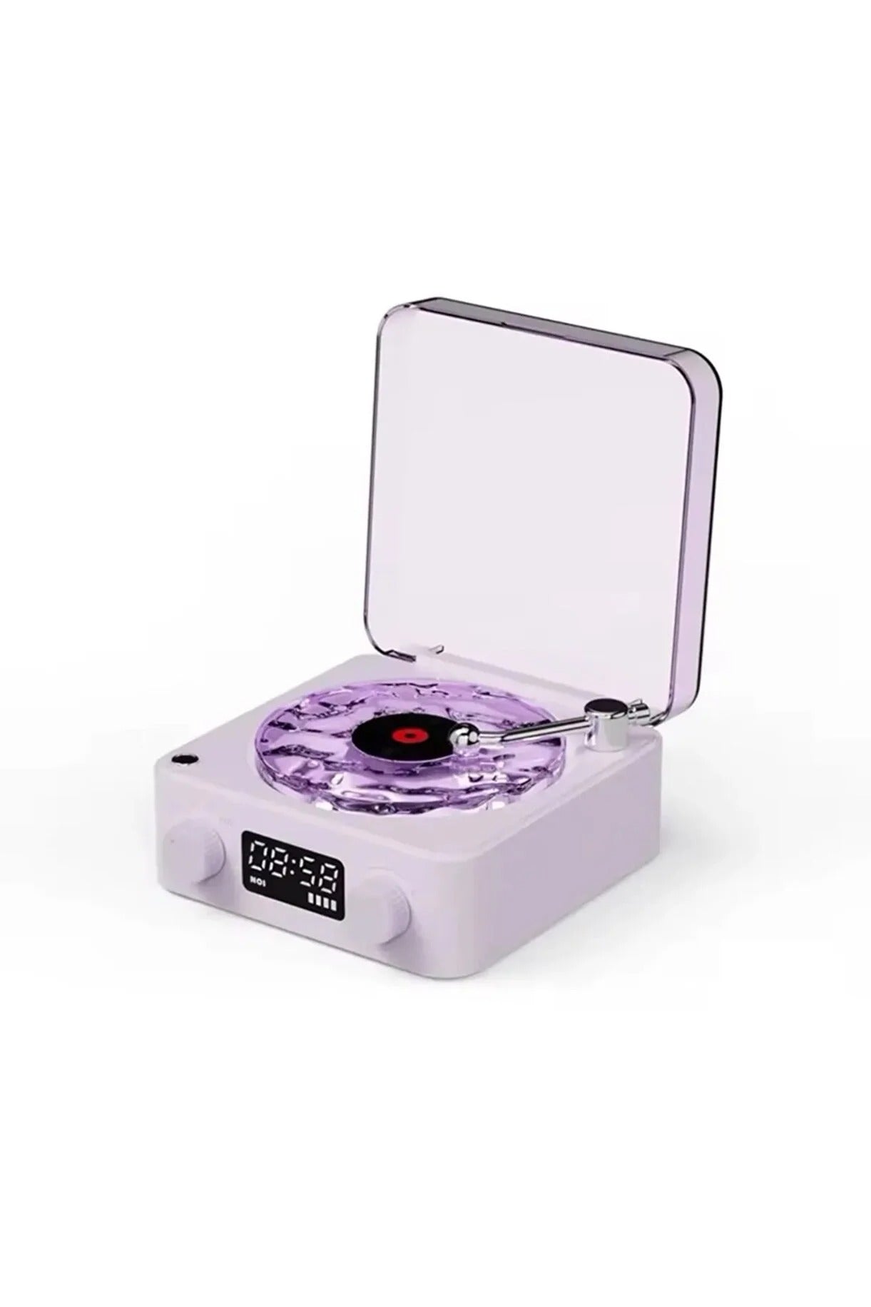 Vinil Plak Tasarımlı Işıklı Bluetooth Hoparlör – Dekoratif Gece Lambası